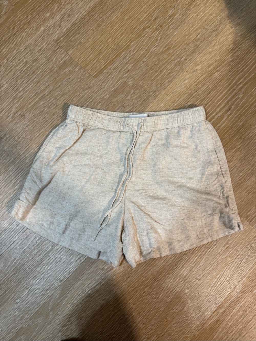 Abercrombie & Fitch Linen Blend Pull On Shorts